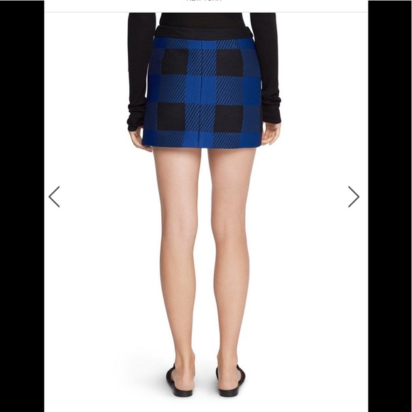 Rag & Bone Cybil Skirt in Blue Buf - Picture 3 of 11